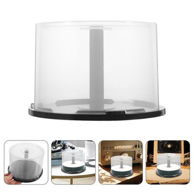 4Pcs Reusable Cd Dvd Storage Buckets Large Capacity Clear Cases for Home Car