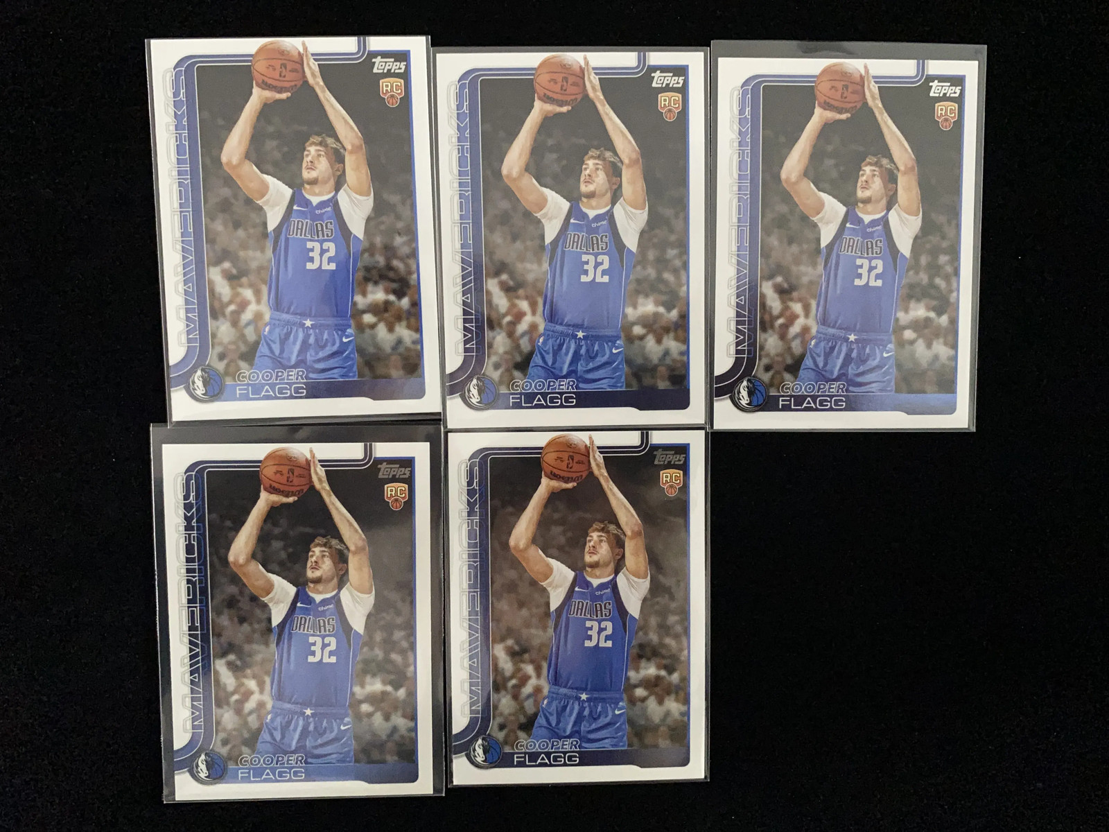 2025-26 Topps Flagship #201 Cooper Flagg RC Rookie Mavericks Lot*5 NR001