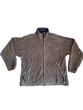 Patagonia Synchilla Fleece Jacket Mens XL Gray Full Zip Vintage 90s Made in USA