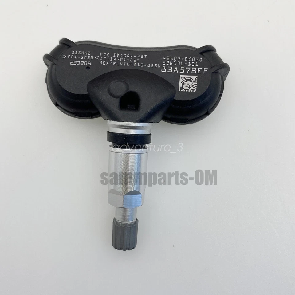 4X Genuine 42607-0C070/08010 TPMS Tire Pressure Sensors For Toyota Sienna Tundra Foto 3 de 4