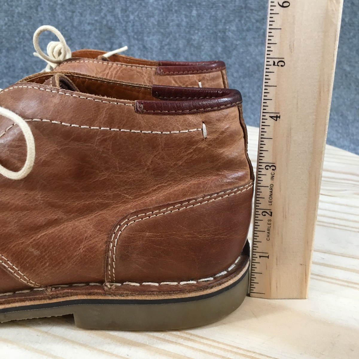Steve Madden Disick Men’s 10 Brown Leather Chukka Ankle Boots Lace Up Casual HARROS Tan Leather Men main image 2
