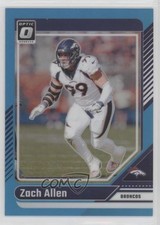 2024 Panini Donruss Optic Aqua Prizm 179/299 Zach Allen #61 s3g