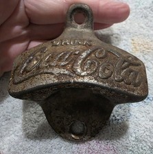 Vintage Coca Cola Bottle Opener Starr "X" Wall Mount Made in USA Coke Caps