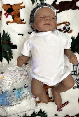 17 Inch Life Like Reborn Baby Doll Vinyl Head, Arms, And Legs New Box Shows Wear