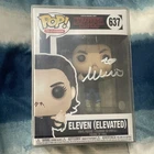 Funko Pop! Stranger Things - Eleven - (Elevated) #637 SIGNED Millie Bobby Brown