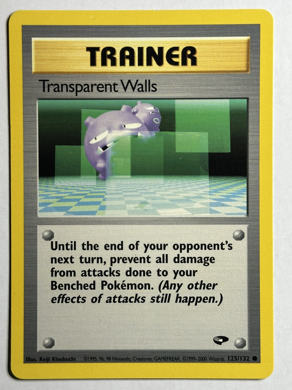 Transparent Walls Gym Challenge 125/132 MP-LP Pokémon Card