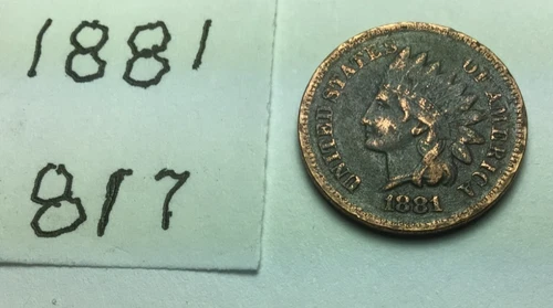 1881 Indian Head Penny; GOOD condition #817