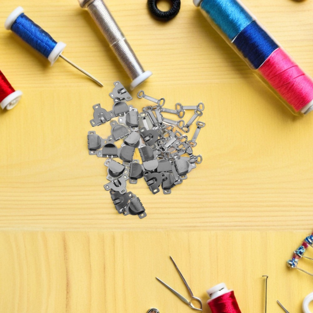 40 Sets Sewing Snaps and Fasteners Clothing Bra Hook Replacement