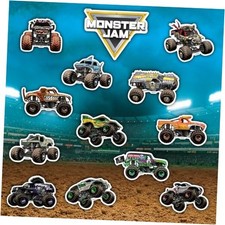 Set of 15 Stickers for Monster Jam Trucks - Includes 15 Decals
