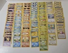 Vintage Pokemon Base Set Unlimited Lot 110 Cards WOTC LP/MP/HP Charmander Squirt