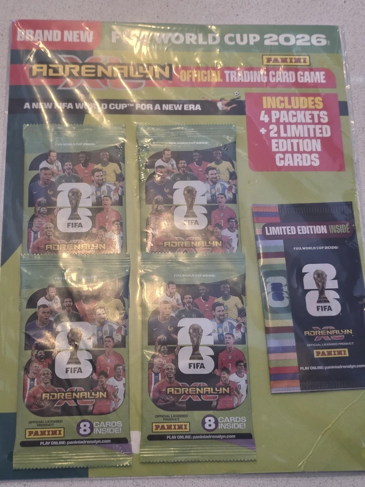 Mega Bundle Panini Adrenalyn XL Multipacks FIFA World Cup 2026 Trading Card