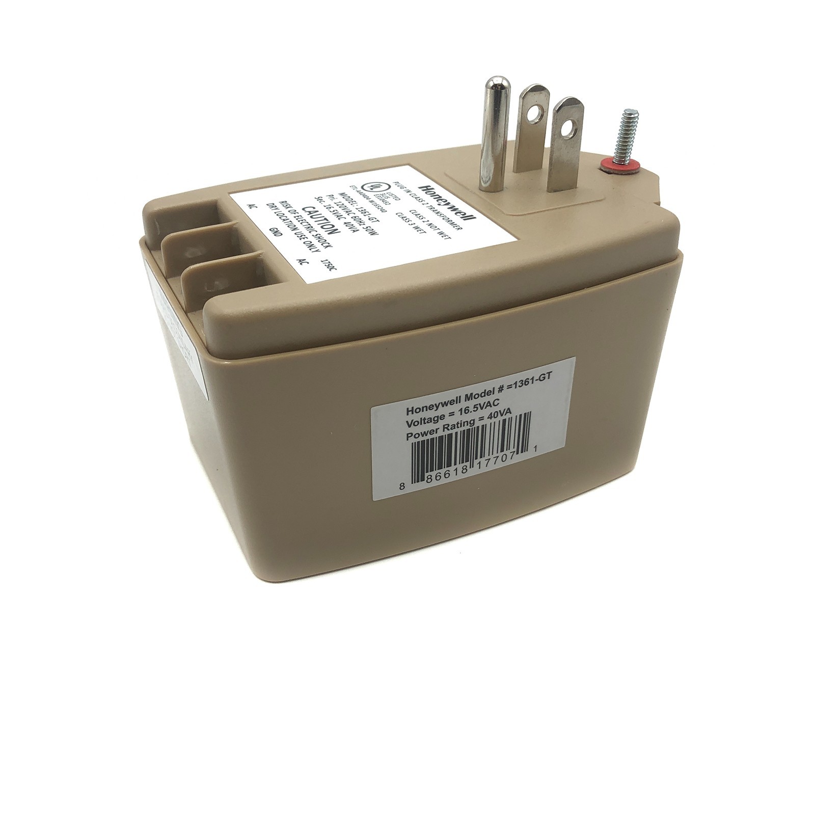 Genuine Honeywell AC Wall Power Adapter 1361-GT Class 2 Transformer