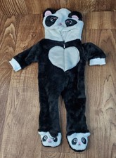 18" Doll Panda Costume Outfit Black White