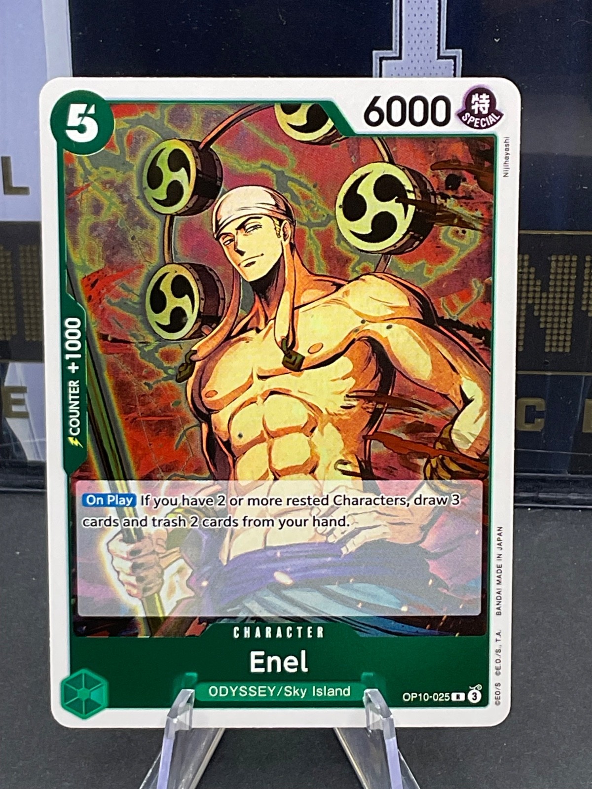 Enel OP10-025 (R) Rare Foil Royal Blood One Piece Card Game