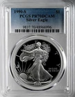 1990-S  $1  PROOF AMERICAN SILVER EAGLE (ASE/SAE) PCGS PR70 DCAM  #48966996