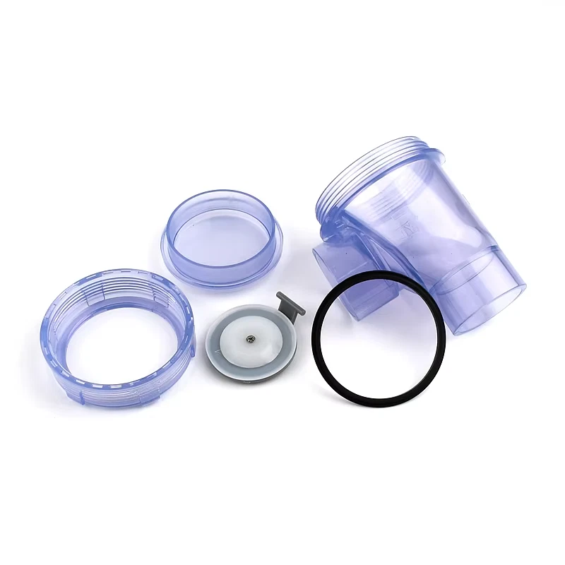 1Pc 50Mm UPVC Transparent Check Valve Garden Irrigation Angle Non-Return Valve A