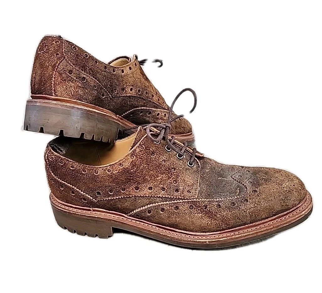 Oliver Sweeney Scilla Brown Leather Wingtip Loafers Mens 9 Made in Italy Oliver Sweeney Brown Dress Shoes for Men with Upper Leather  main image 4