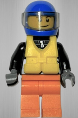 Lego  Minifigur cty0542, Town City Harbor Xtreme Powerboat Driver Speedboat Boot