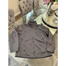 Swiss Tech Performance Gear Mens Soft Shell Full Zip Jacket M Grey Zip Pockets