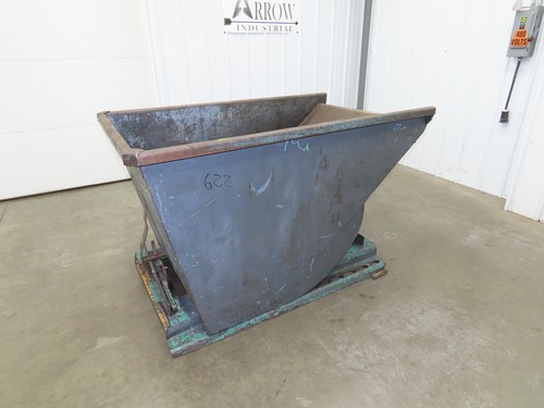 Wright Self Dumping Hopper 1 Yd Capacity 4000lb 7 Gauge Steel
