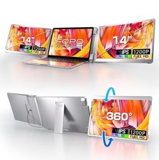Laptop Screen Extender, 14 FHD 1080P Triple P...