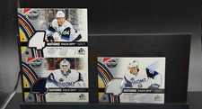 2025-26 sp game used 4 nations face-off fabrics Kevin Kakko Lankinen Laine Combo