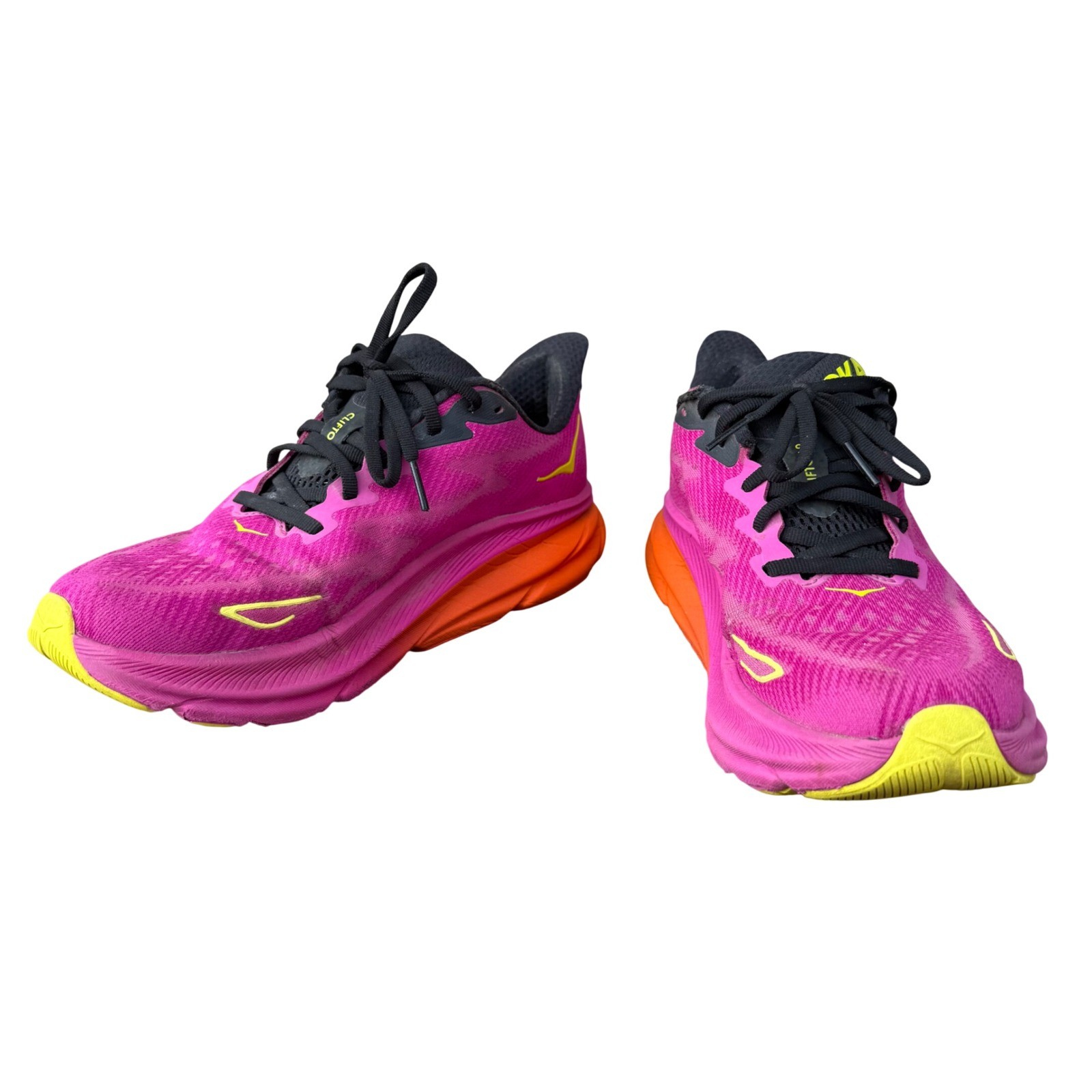 Hoka Clifton 9 Women's 8.5 Festival Fuchsia Pink Running Shoes Cushioned Road