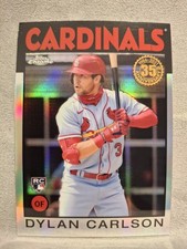 2021 Topps Chrome #86BC-6 Dylan Carlson 1986 Topps RC - St. Louis Cardinals