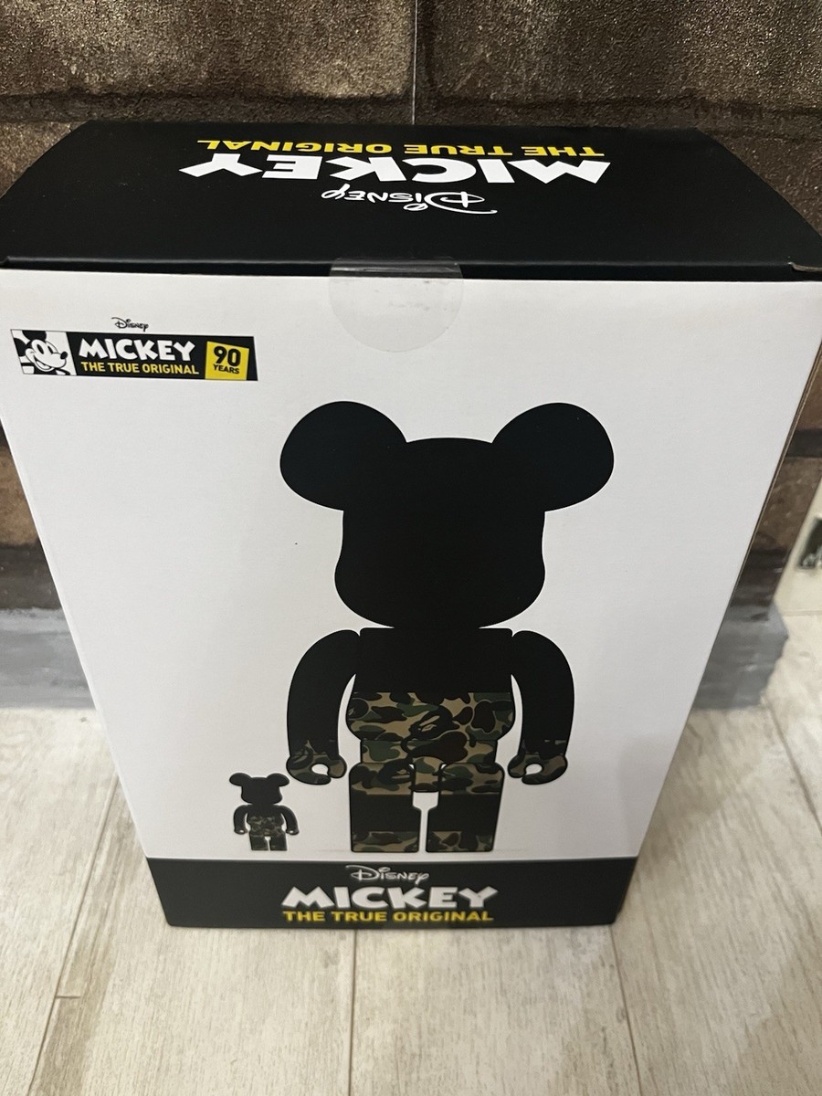 Medicom Toy BE@RBRICK Bape Mickey Camo 100％,400％ a bathing ape