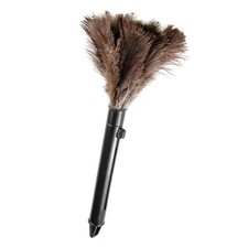 FeelfunFeather Retractable Feather Duster-Genuine Ostrich Feathers,Anti-Static,