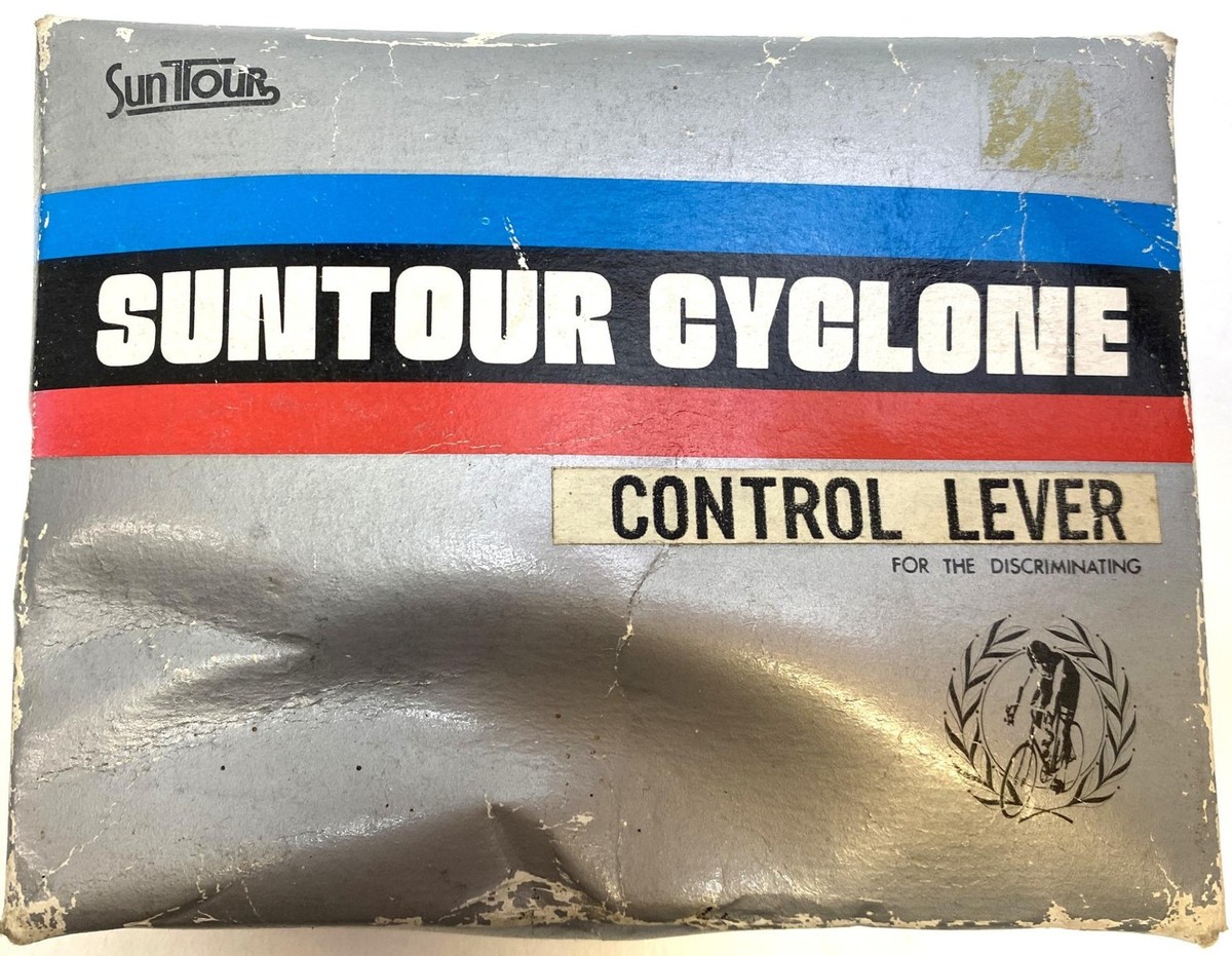 NOS in box vintage bicycle SUNTOUR CYCLONE Contol Levers downtube 