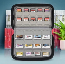 Sisma 72 DS 3DS Switch Game Case, Black Organizer for Nintendo Game Cartridges