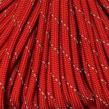 550 Paracord Reflective Red 50 ft USA MADE same day shipping