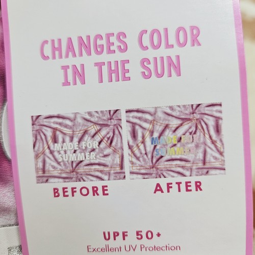 NWT JUSTICE Made for Summer 2 piece Swimsuit Bathing Suit Girls 10 Magenta - 第 3/3 張圖片