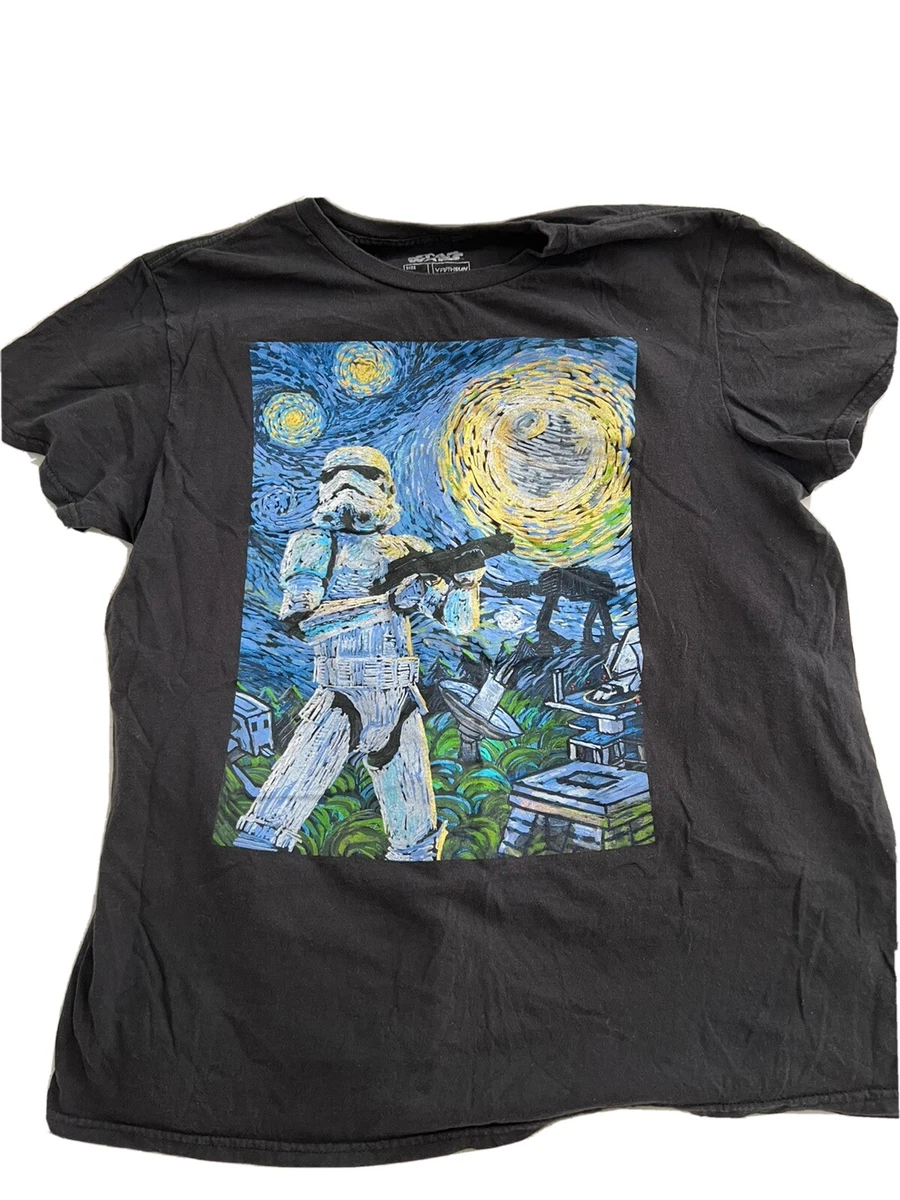 Van gogh star wars t shirt cheap