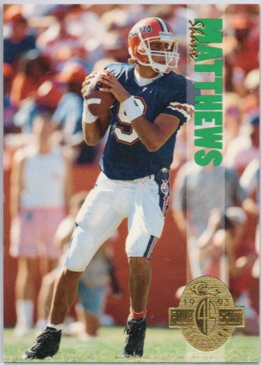 1993 Classic Four Sport Collection - #112 Shane Matthews (RC)