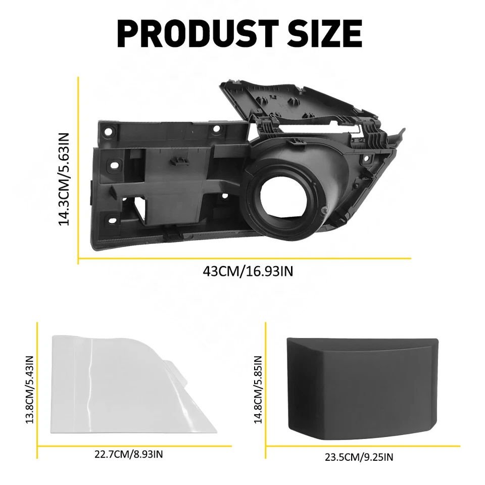 Fuel Filler Housing Door + Gas Cap Cover For Trim Ford Transit 150 250 350 15-23 - Image 4 of 4