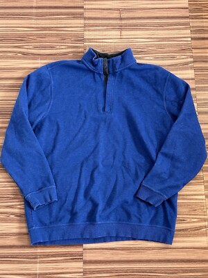 Zipper Elevate Pullover Blau Mens Walter Hagen 1/4 Zip Pullover