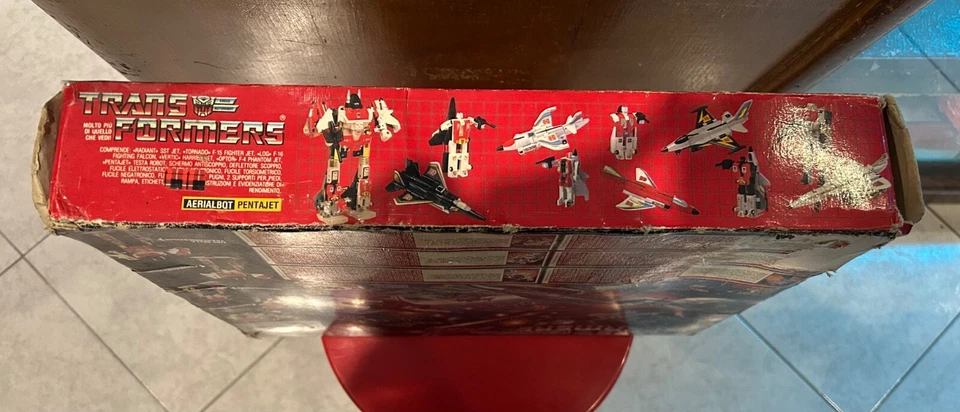 SUPERION PENTAJET TRANSFORMERS TRASFORMER ITALIAN BOX GIG 85 Japan TAKARA HASBRO - Immagine 4 di 4