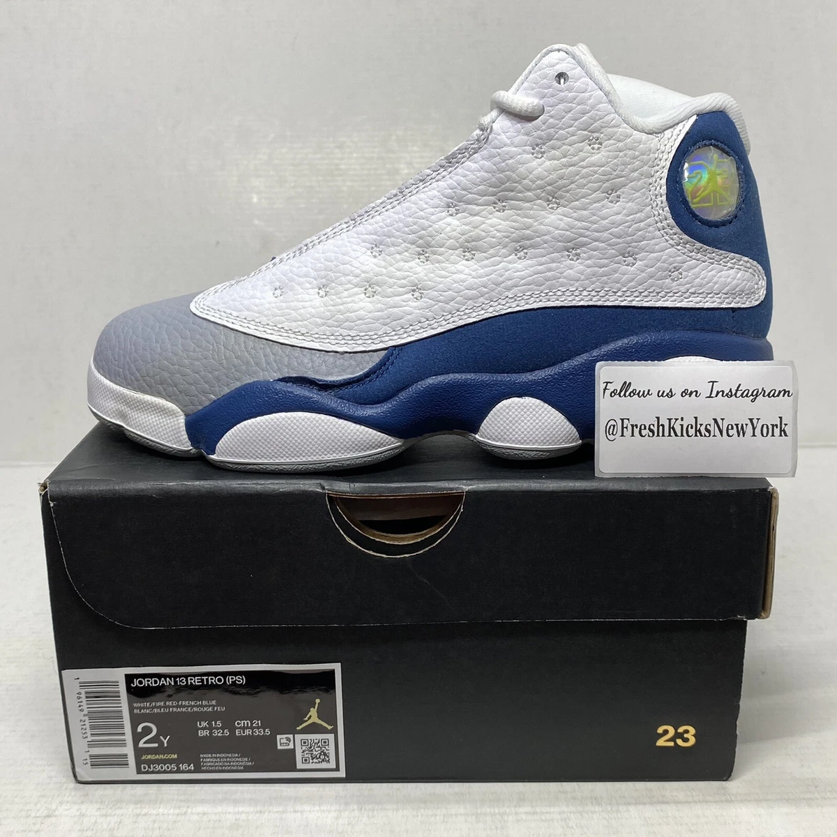 Jordan 13 sales bleu