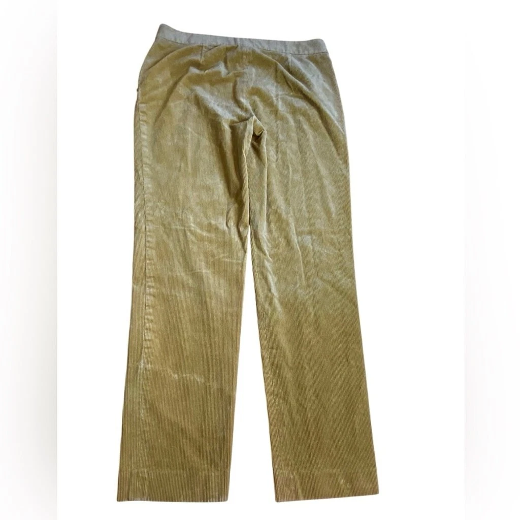Tory Burch Devi pantaloni in velluto a coste giallo senape da donna taglia 32