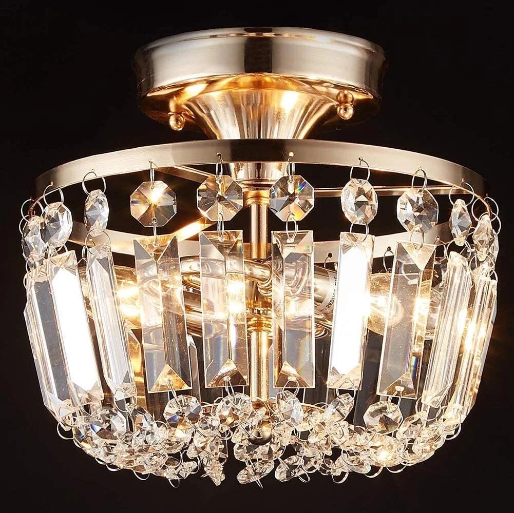 Crystal chandelier for closet outlet