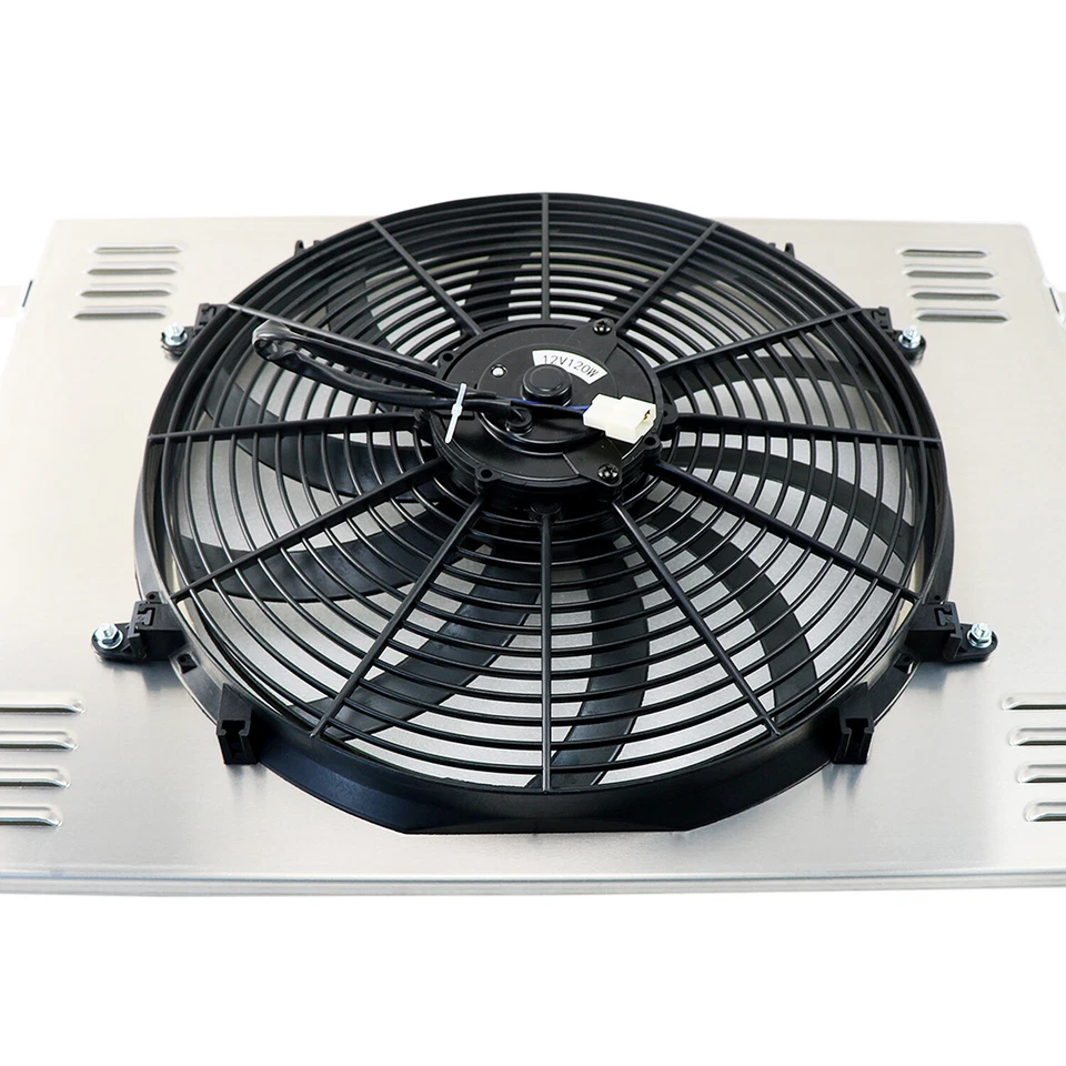 Aluminum Shroud+ Fan For 1979-1993 Dodge D/W 250 Ramcharger 5.9L Cummins Foto 3 de 4