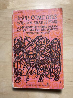 Four Comedies by William Shakespeare Vint 1960 Washington Sq. Press * F. Banbury