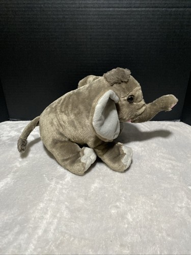 Wild Republic WWF Adoption Gray Baby Elephant Plush Bean Bag Toy Pet Lovey 12" - 第 6/6 張圖片
