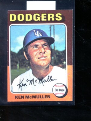 1975 TOPPS MINI #473 KEN MCMULLEN DODGERS NRMINT+ (OC) E024456