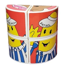 Vtg 90s Toy Bananas In Pajamas & Bears Puzzle Blocks Twist Picture Puzzle Tomy