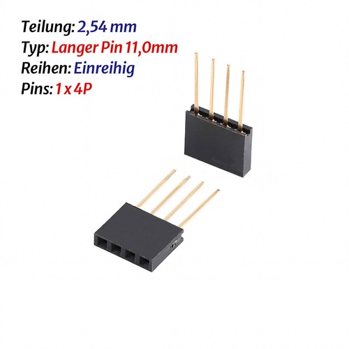 2.54mm Single Row/Double Row Socket Strip Straight Pin Header Female 2P/3P-40P - Picture 24 of 53