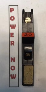 Federal Pacific FPE Stab-Lok Breaker 1 Pole 20 Amp 120V Thin - Ships Today FAST