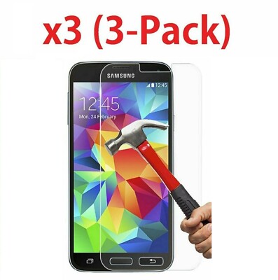 Pack Of 3  9H Premium Tempered Glass for Samsung Galaxy S3/4/5/6/7 Note 2/3/4/5
